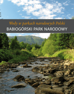 Wody w parkach narodowych Polski - Instytut Geografii i Gospodarki