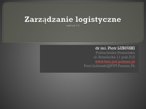 Logistyka zaopatrzenia - Politechnika Poznańska