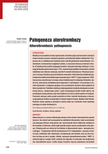 Patogeneza aterotrombozy