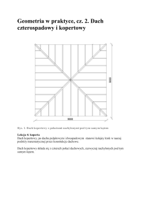 Geometria w praktyce, cz. 2. Dach - Lech