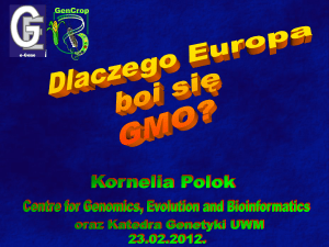 Dlaczego Europa boi sie GMO