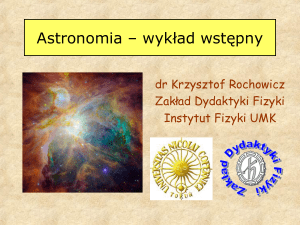 Astronomia - wykład wstępny