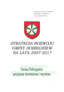 Dobiegniew - Strategia Rozwoju. cz. 1 pdf