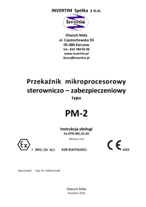 Instrukcja obsługi przekaźnika PM-2