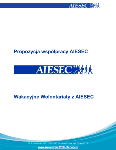 Wakacyjne Wolontariaty z AIESEC