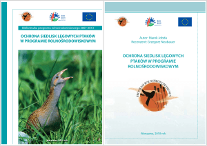 ochrona siedlisk lęgowych ptaków w programie rolnośrodowiskowym
