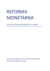 Reforma monetarna - Fundacja Jesteśmy Zmianą