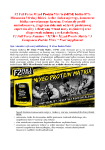 F2 Full Force Mixed Protein Matrix (MPM) białko 87% Mieszanka 3