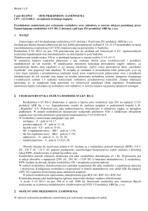 83 IZS 2014 cz III - opis przedmiotu zamówienia rozdzielnica RG-2