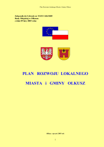 plan rozwoju lokalnego - Biuletyn Informacji Publicznej w Małopolsce