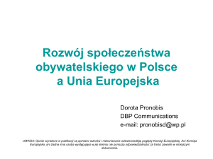 Rozwój społeczeństwa obywatelskiego w Polsce
