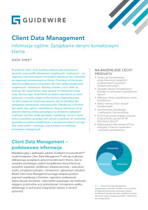 Client Data Management