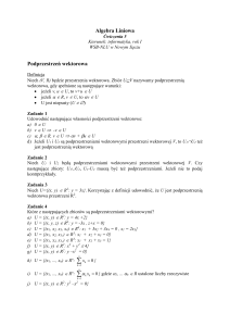 Algebra Liniowa - WSB-NLU