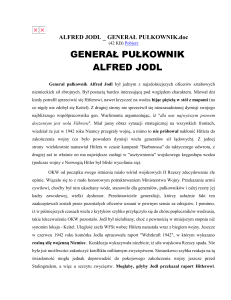 ALFRED JODL _ GENERAŁ PUŁKOWNIK - HISTORIA