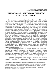 Szczerbiński M. i Pelc-Pękala O. (2008). Przesiewowy Test
