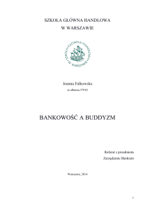 Referat ZB-Joanna Falkowska-10.Bankowość a buddyzm