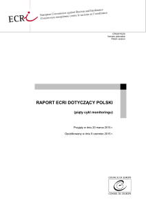 raport ecri dotyczący polski