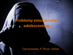 Problemy emocjonalne adolescentów