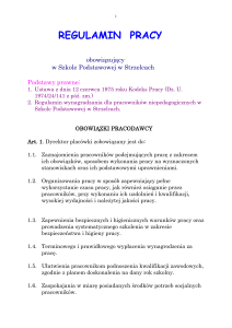regulamin pracy - BIP Domaszowice