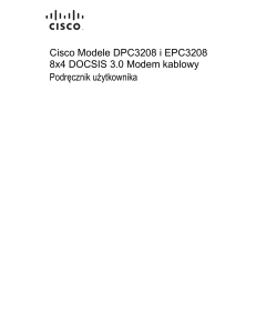 Cisco Model DPC3208 and EPC3208 8x4 DOCSIS 3.0 Cable