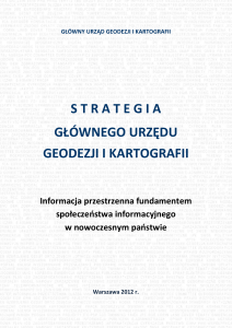 Strategia GUGiK - Główny Urząd Geodezji i Kartografii