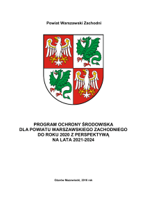 program ochrony środowiska dla powiatu warszawskiego