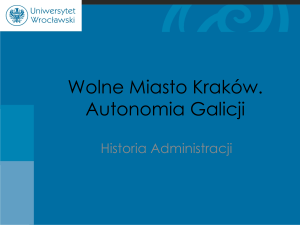 Prezentacja WMK. Autonomia Galicji
