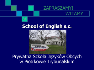 School of English s.c. Prywatna Szkoła Języków Obcych
