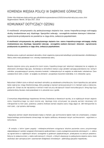 Generuj PDF - Komenda Miejska Policji w Dąbrowie Górniczej