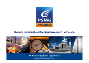 Rozwój przedsiębiorstw ciepłowniczych w Polsce