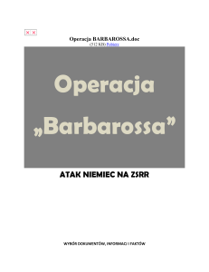 Operacja BARBAROSSA - Historia artykuły - film1968