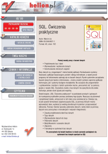 SQL. Ćwiczenia praktyczne