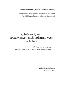 Laskowski W., Górska-Warsewicz H. 2014: „Gęstość