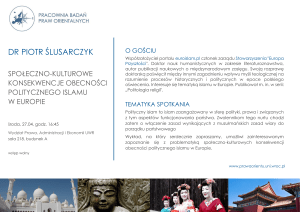 dr piotr ślusarczyk - Wydział Prawa, Administracji i Ekonomii