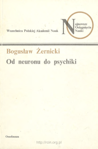 Bogusław Żernicki Od neuronu do psychiki