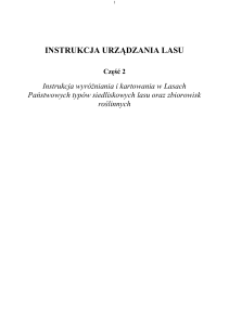 Instrukcja urządzania lasu 2011 r., cz. 2.