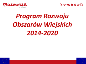 PROW 2014-2020 - KSOW: mazowieckie