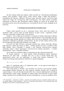 wyk³ady z semiotyki 2005