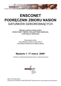 podręcznik zbioru nasion - Ensconet