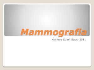 Mammografia - Zespół Szkół w Klęce