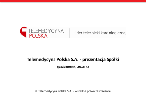pobierz PDF - Telemedycyna Polska SA