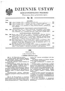 Nr 31 - Dziennik Ustaw
