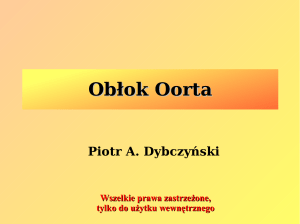 Obłok Oorta - Piotr A. Dybczyński