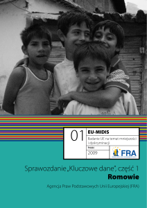 Sprawozdanie „Kluczowe dane”, część 1 Romowie