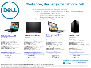 Oferta Specjalna Programu Dell EPP