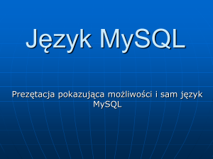 Język MySQL
