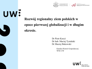 P. Koryś, M. Tymiński, M. Bukowski, Rozwój regionalny ziem