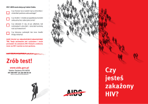 Czy jesteś zakażony HIV?