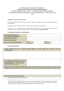 document Oferta realizacji zadania publicznego 1 rok