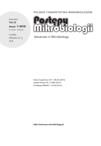 Post. Mikrob. 1-2016.indb - Postępy Mikrobiologii